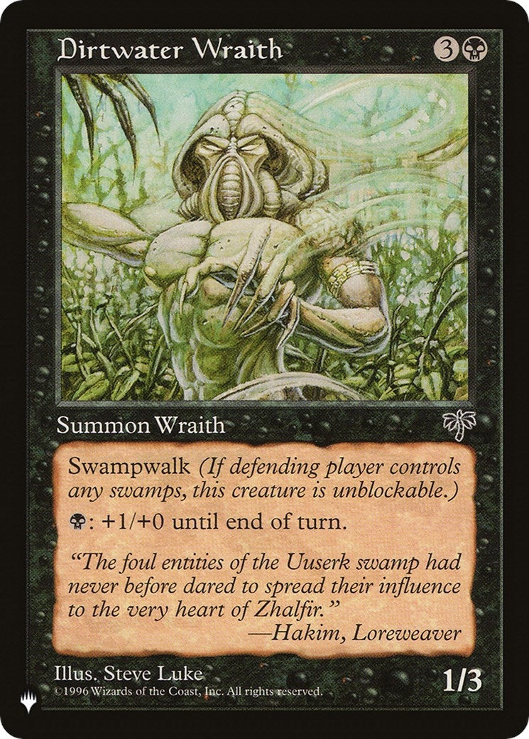 Image for Dirtwater Wraith [The List Reprints] - Magic: The Gathering