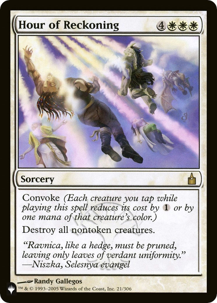 Image for Hour of Reckoning (21/306) [The List Reprints] - Magic: The Gathering