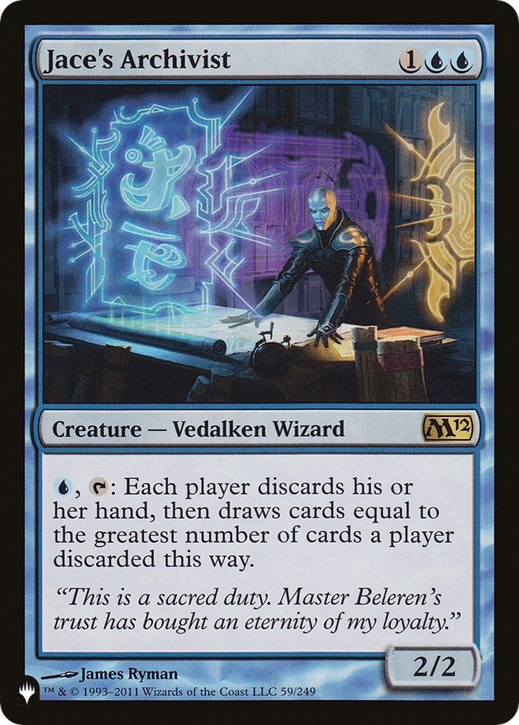 Image for Jace's Archivist (59/249) [The List Reprints] - Magic: The Gathering