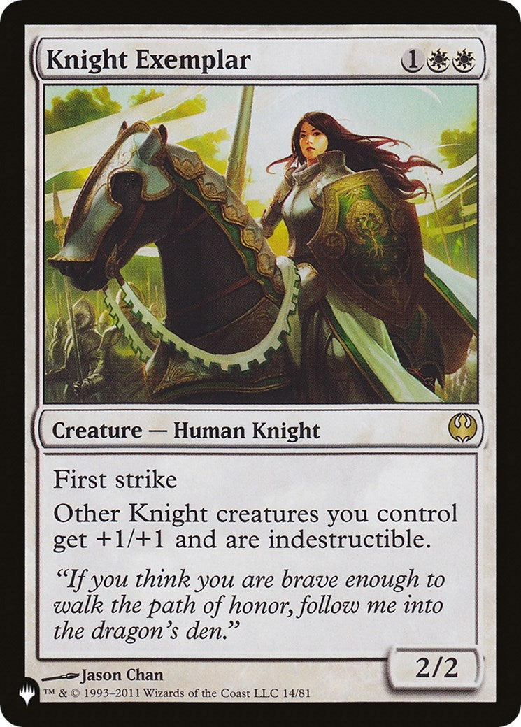 Image for Knight Exemplar (DDG) (14/81) [The List Reprints] - Magic: The Gathering
