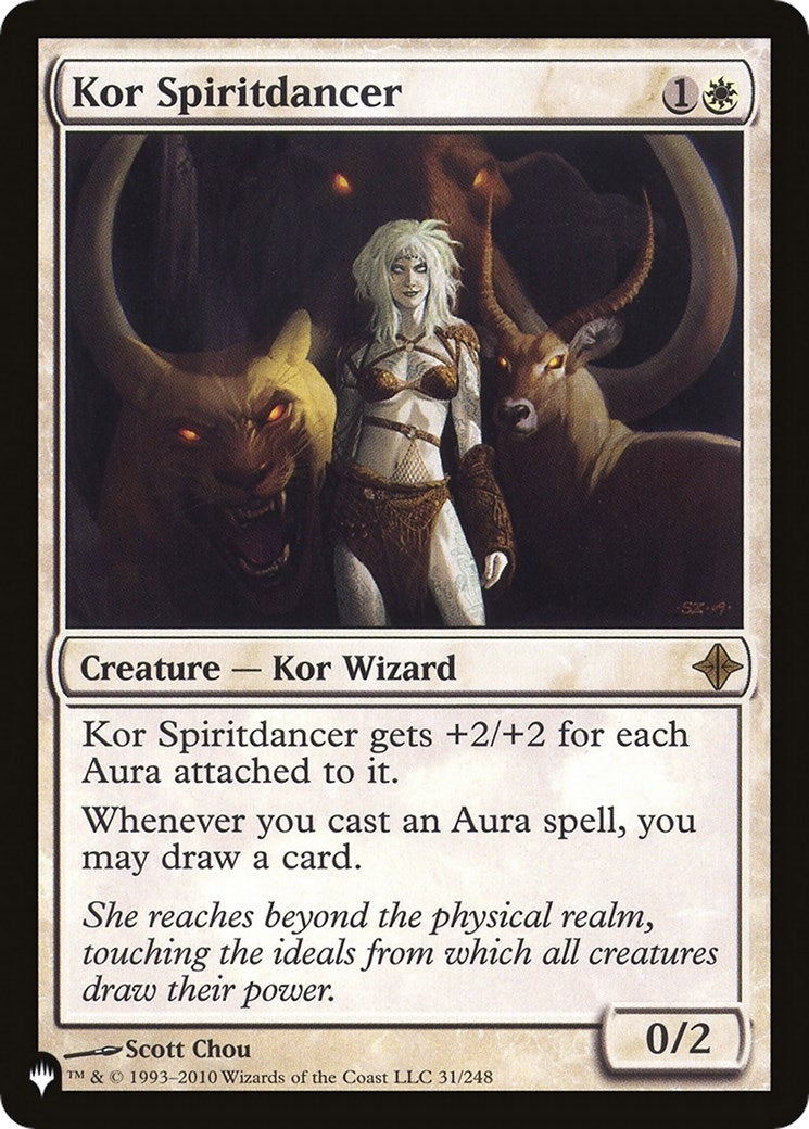Image for Kor Spiritdancer (31/248) [The List Reprints] - Magic: The Gathering