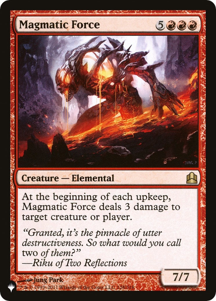 Image for Magmatic Force (128/318) [The List Reprints] - Magic: The Gathering