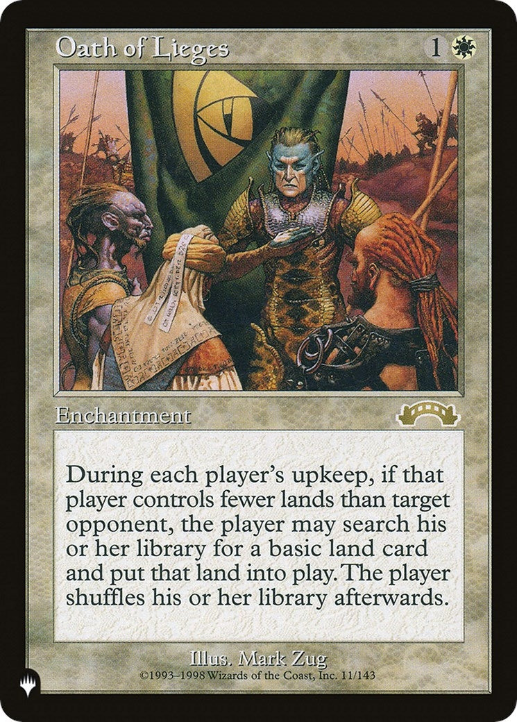 Image for Oath of Lieges (11/143) [The List Reprints] - Magic: The Gathering