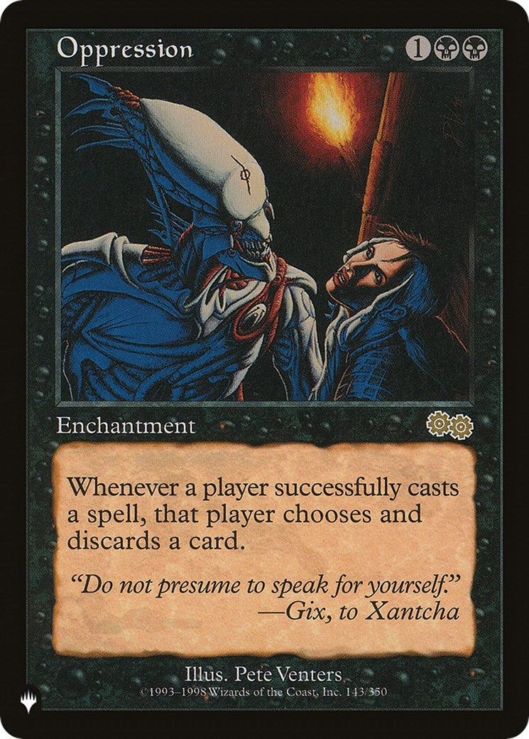 Image for Oppression (143/350) [The List Reprints] - Magic: The Gathering