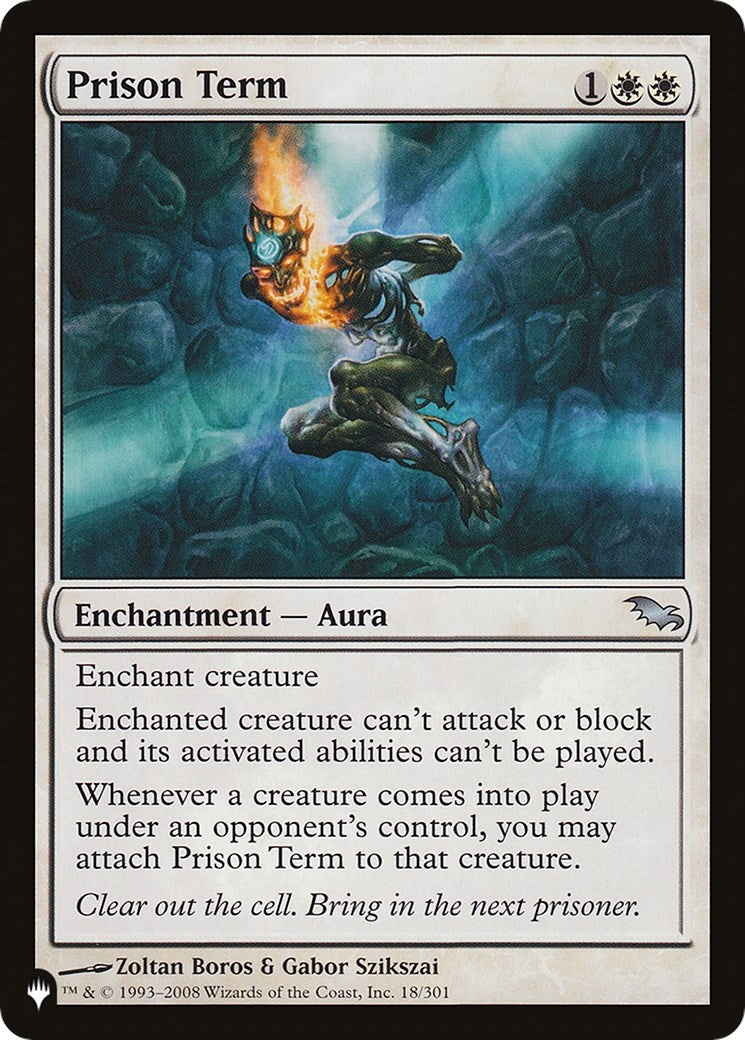 Image for Prison Term (18/301) [The List Reprints] - Magic: The Gathering