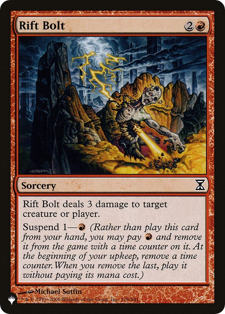 Image for Rift Bolt (176/301) [The List Reprints] - Magic: The Gathering