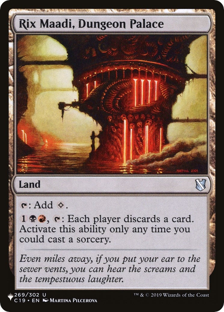 Image for Rix Maadi, Dungeon Palace (269/302) [The List Reprints] - Magic: The Gathering
