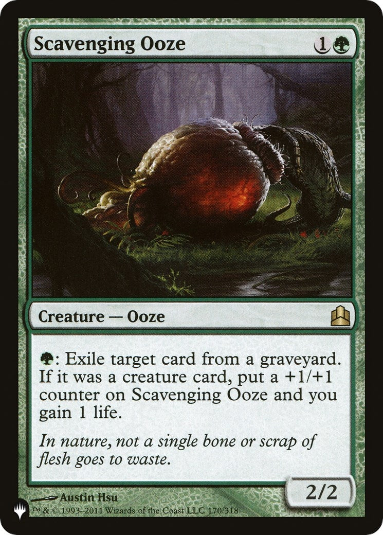 Image for Scavenging Ooze (170/318) [The List Reprints] - Magic: The Gathering