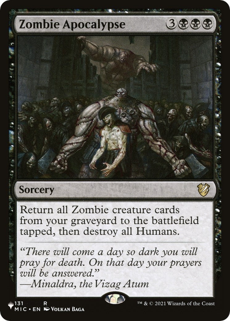 Image for Zombie Apocalypse (131/038) [The List Reprints] - Magic: The Gathering