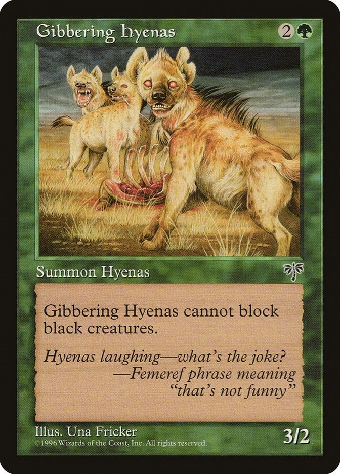 Image for Gibbering Hyenas [Mirage] - Magic: The Gathering