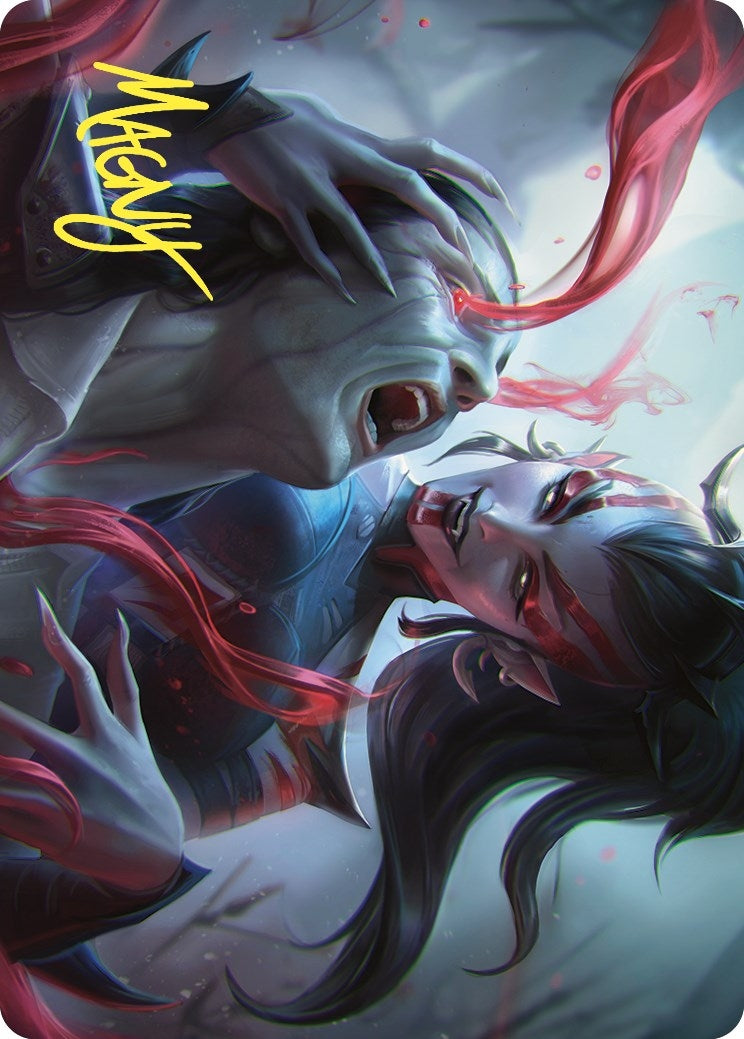 Image for Exsanguinate Art Card (Gold-Stamped Signature) (17) [Commander Masters] - Magic: The Gathering