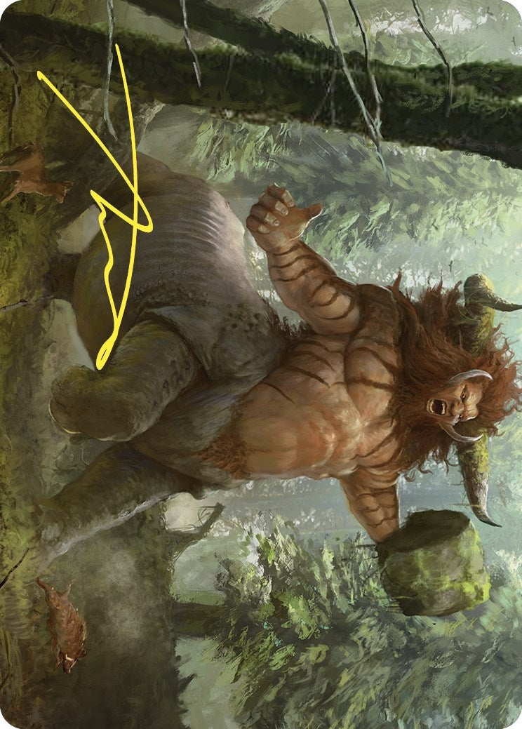 Image for Stonehoof Chieftain Art Card (Gold-Stamped Signature) (26) [Commander Masters] - Magic: The Gathering
