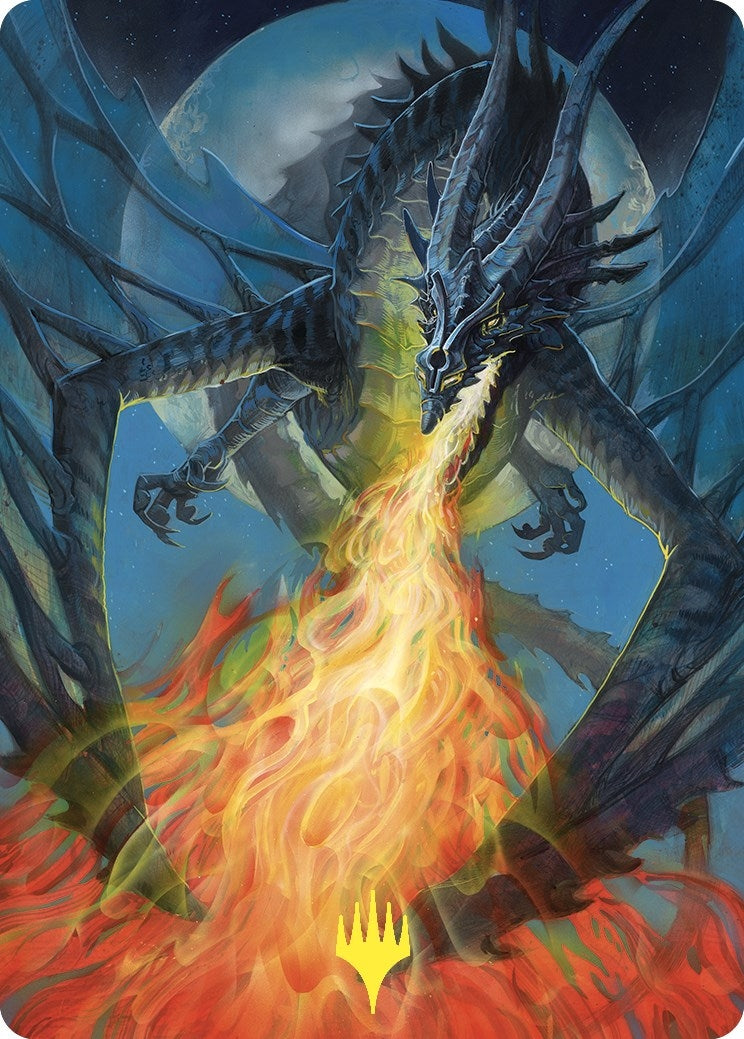 Image for Balefire Dragon Art Card (Gold-Stamped) (65) [Commander Masters] - Magic: The Gathering