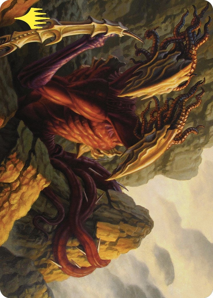 Image for Two-Headed Sliver Art Card (Gold-Stamped) (79) [Commander Masters] - Magic: The Gathering