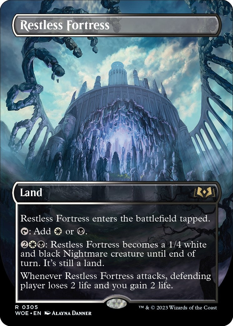 Image for Restless Fortress (Borderless) (305) [Wilds of Eldraine] - Magic: The Gathering