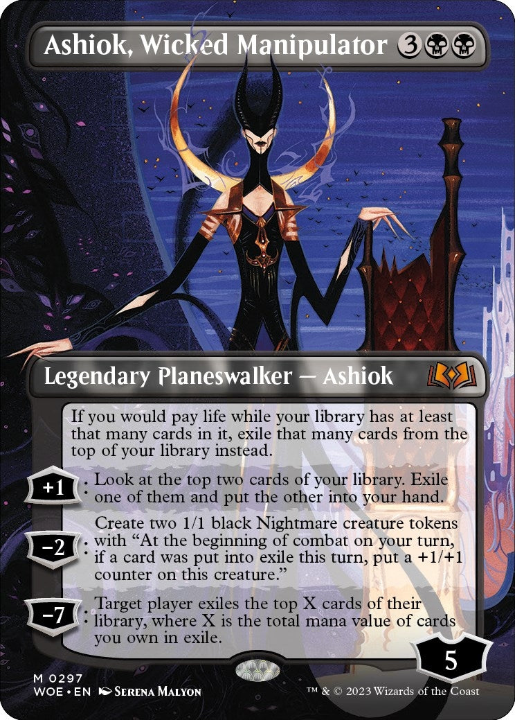 Image for Ashiok, Wicked Manipulator (Borderless) (297) [Wilds of Eldraine] - Magic: The Gathering