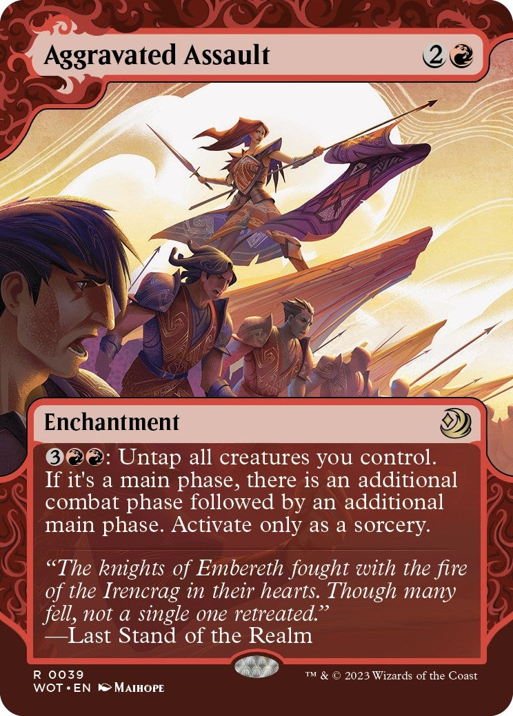 Image for Aggravated Assault (39) [Wilds of Eldraine: Enchanting Tales] - Magic: The Gathering