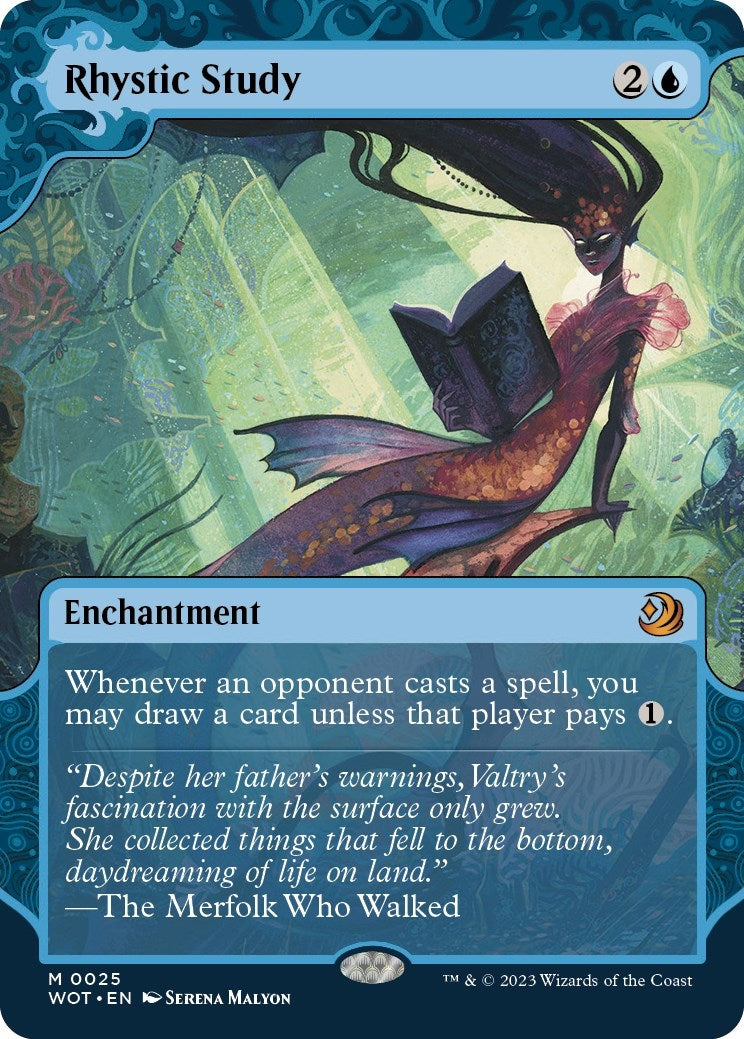 Image for Rhystic Study (25) [Wilds of Eldraine: Enchanting Tales] - Magic: The Gathering