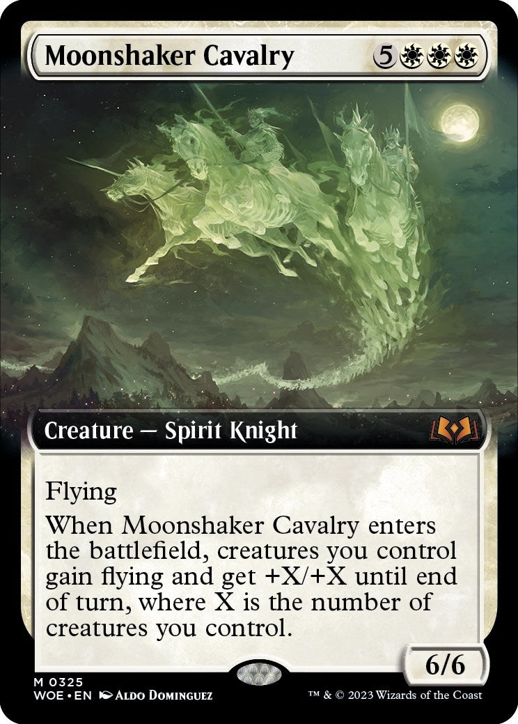 Image for Moonshaker Cavalry (Extended Art) (325) [Wilds of Eldraine] - Magic: The Gathering