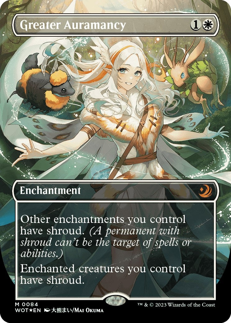 Image for Greater Auramancy (Anime Borderless) (Confetti Foil) (84) [Wilds of Eldraine: Enchanting Tales] - Magic: The Gathering