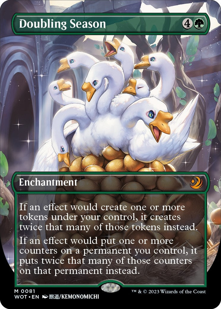 Image for Doubling Season (Anime Borderless) (81) [Wilds of Eldraine: Enchanting Tales] - Magic: The Gathering