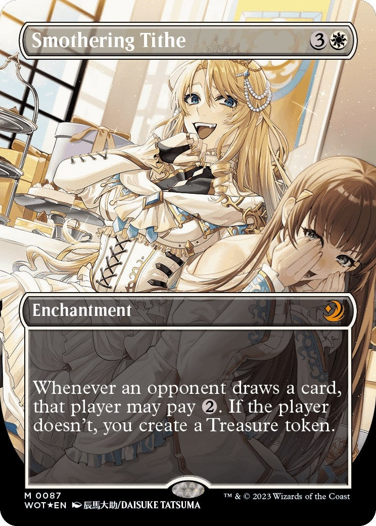Image for Smothering Tithe (Anime Borderless) (Confetti Foil) (87) [Wilds of Eldraine: Enchanting Tales] - Magic: The Gathering