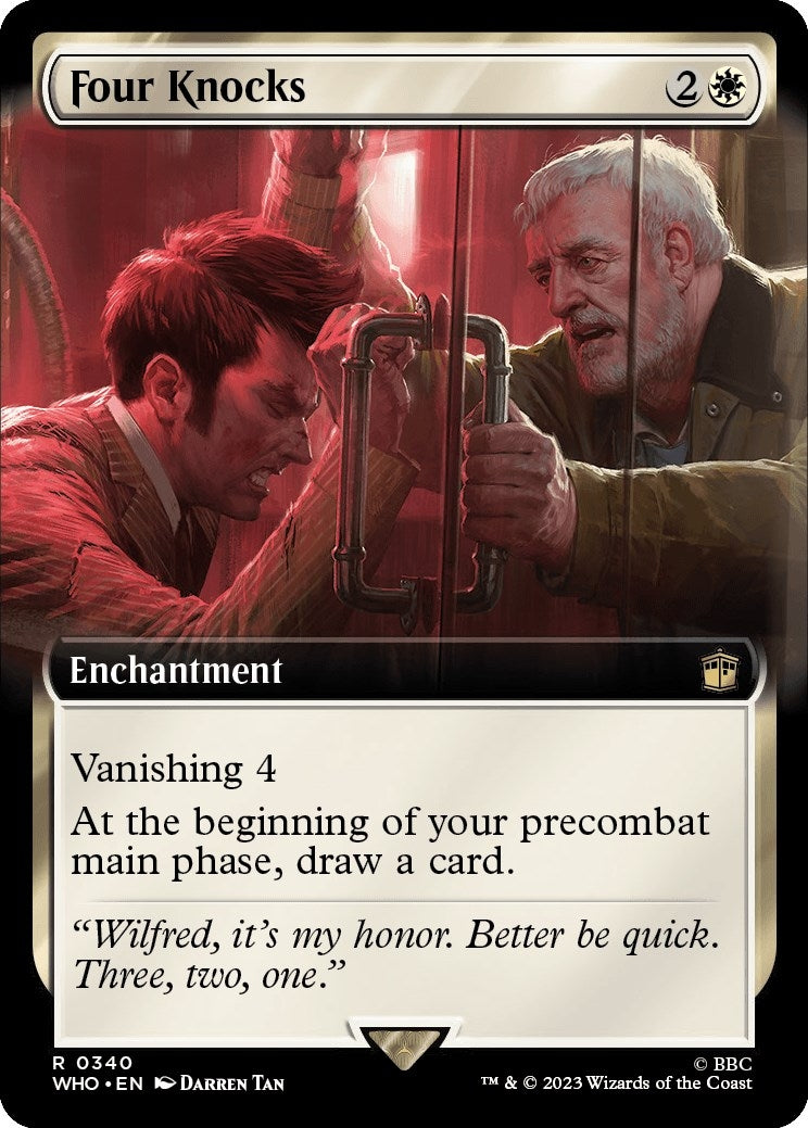 Image for Four Knocks (Extended Art) (340) [Universes Beyond: Doctor Who] - Magic: The Gathering