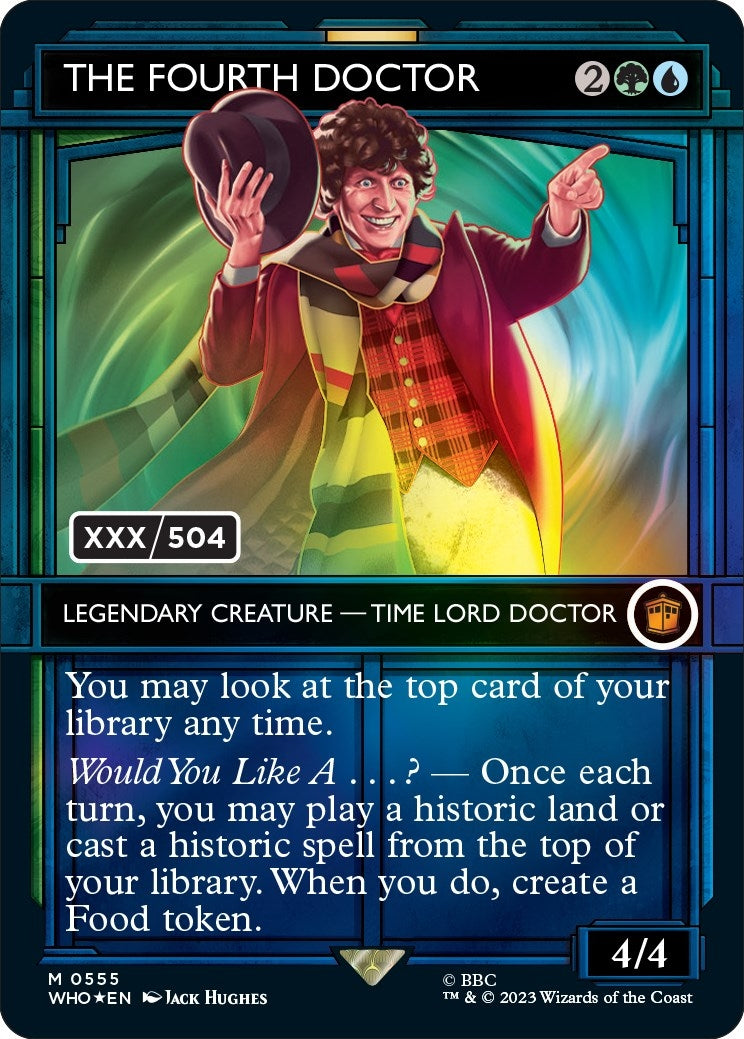 Image for The Fourth Doctor (Serial Numbered) (555) [Universes Beyond: Doctor Who] - Magic: The Gathering