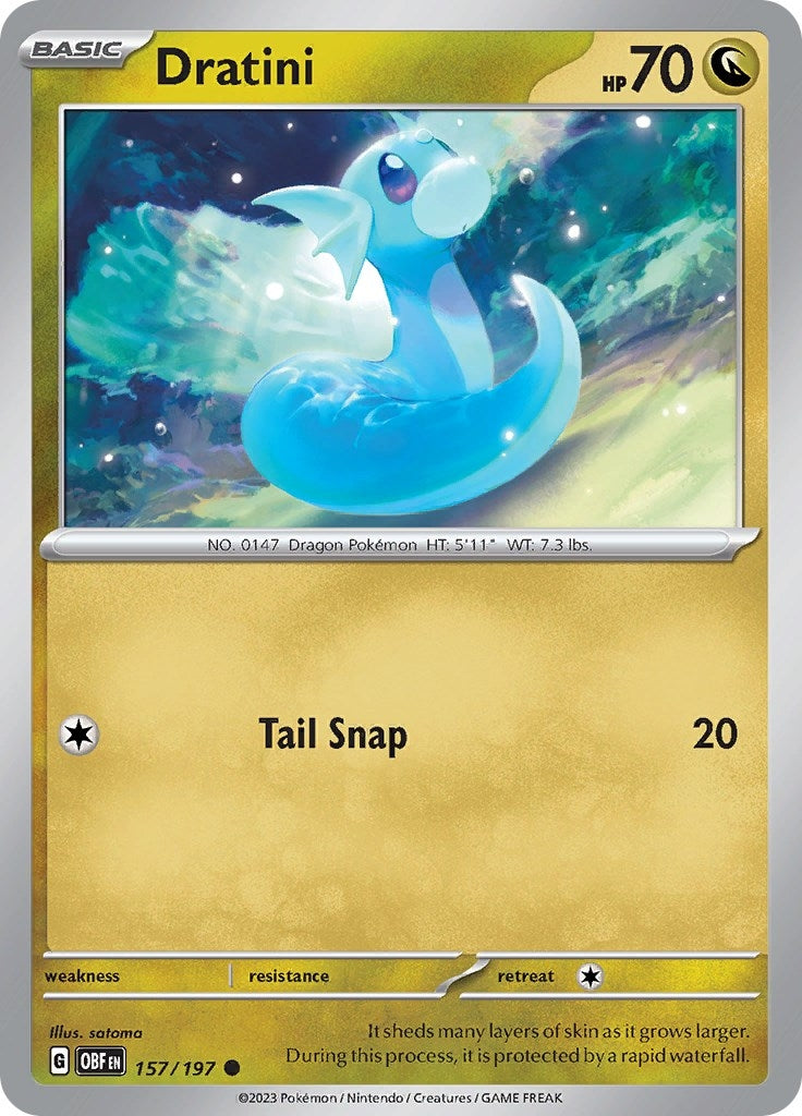 Image for Dratini (157/197) [SV03: Obsidian Flames] - Pokemon