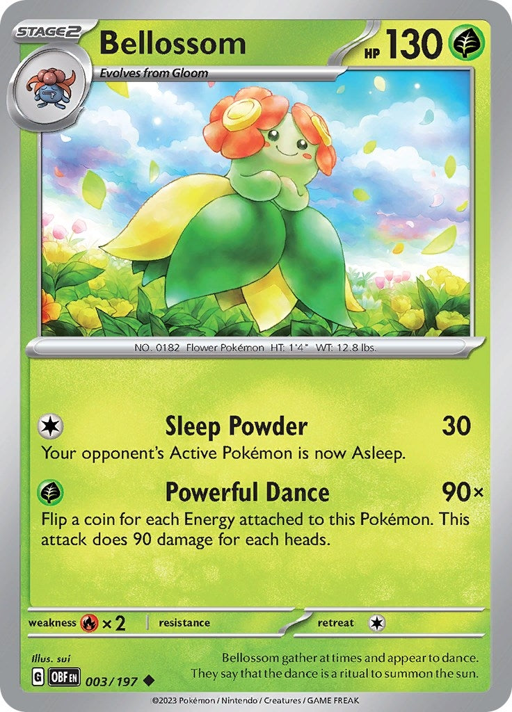 Image for Bellossom (003/197) [SV03: Obsidian Flames] - Pokemon