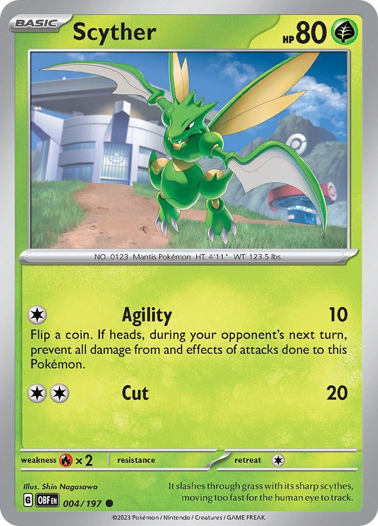 Image for Scyther (004/197) [SV03: Obsidian Flames] - Pokemon