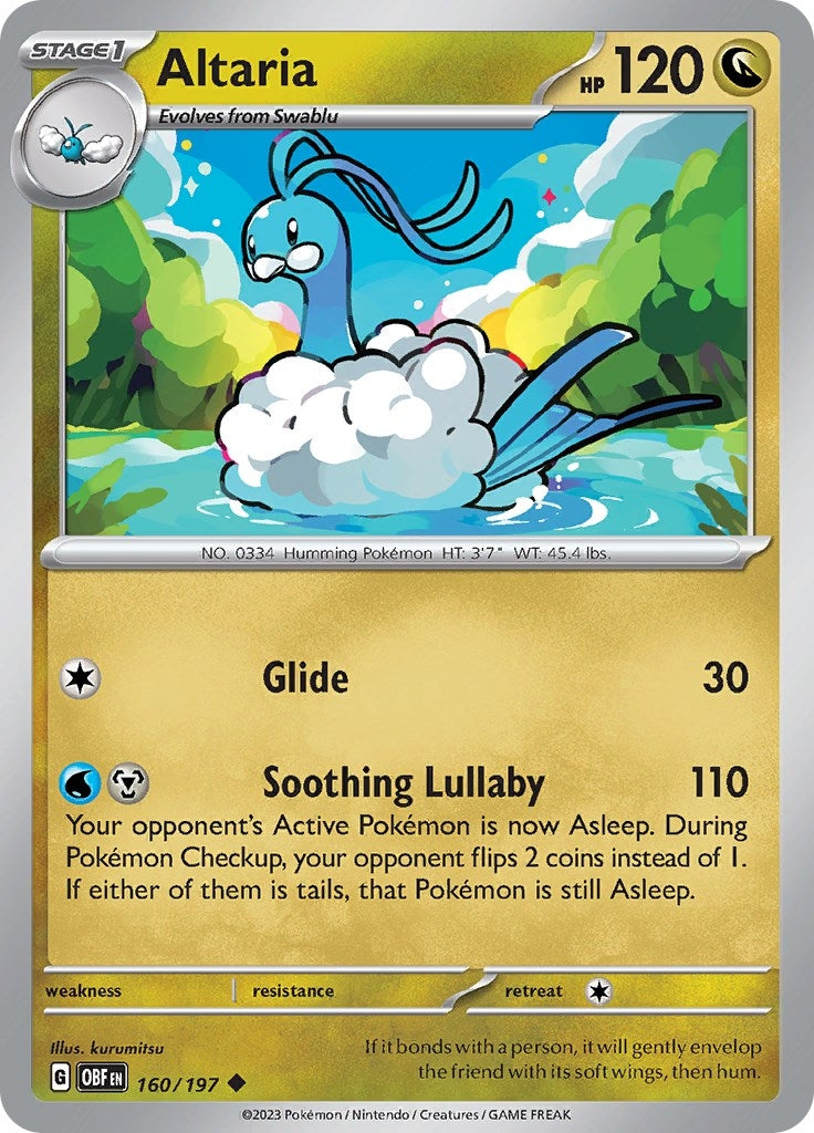 Image for Altaria (160/197) [SV03: Obsidian Flames] - Pokemon