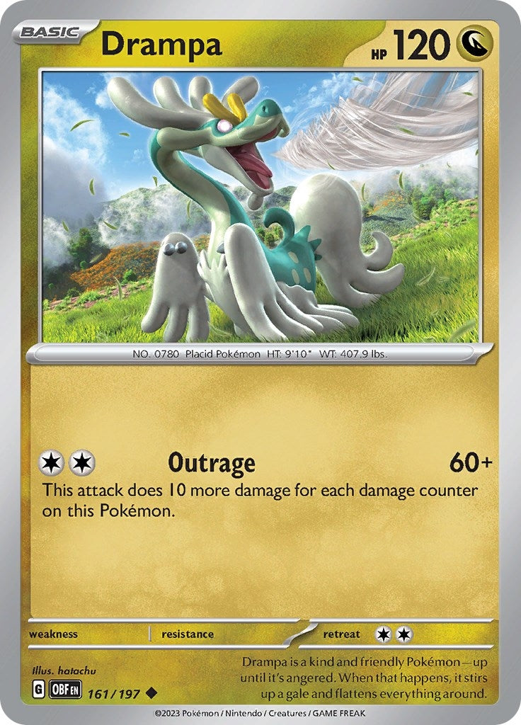 Image for Drampa (161/197) [SV03: Obsidian Flames] - Pokemon