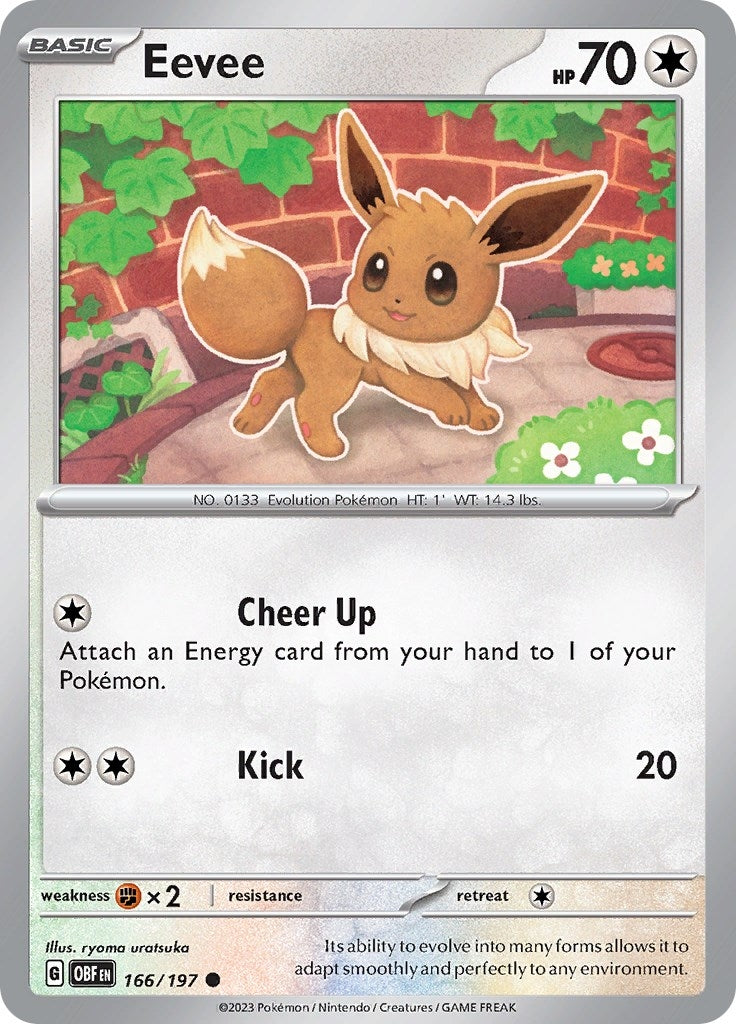 Image for Eevee (166/197) [SV03: Obsidian Flames] - Pokemon