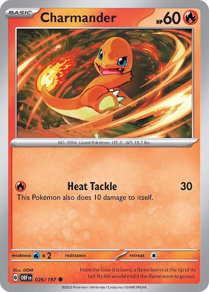 Image for Charmander (026/197) [SV03: Obsidian Flames] - Pokemon