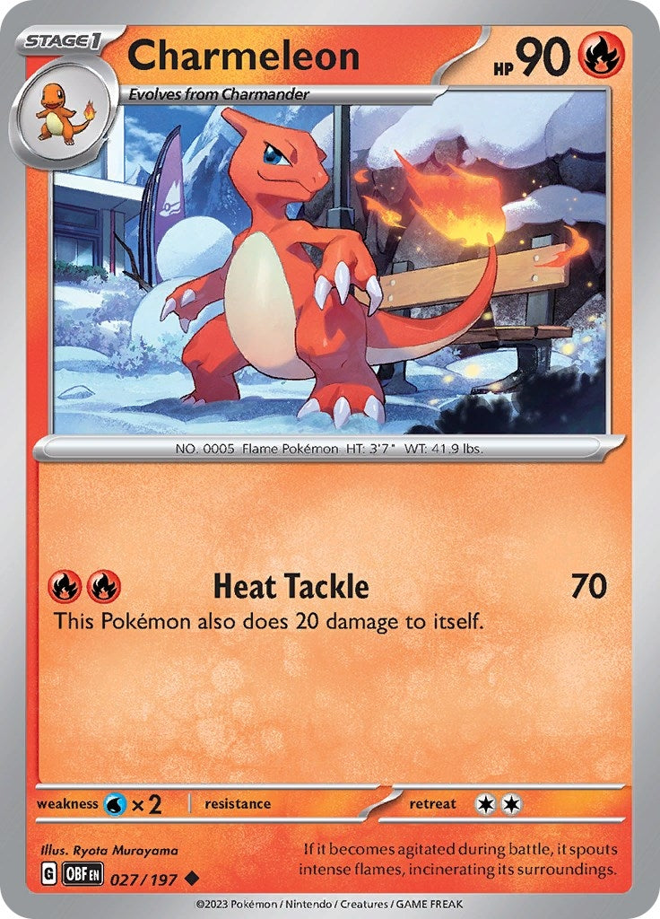 Image for Charmeleon (027/197) [SV03: Obsidian Flames] - Pokemon