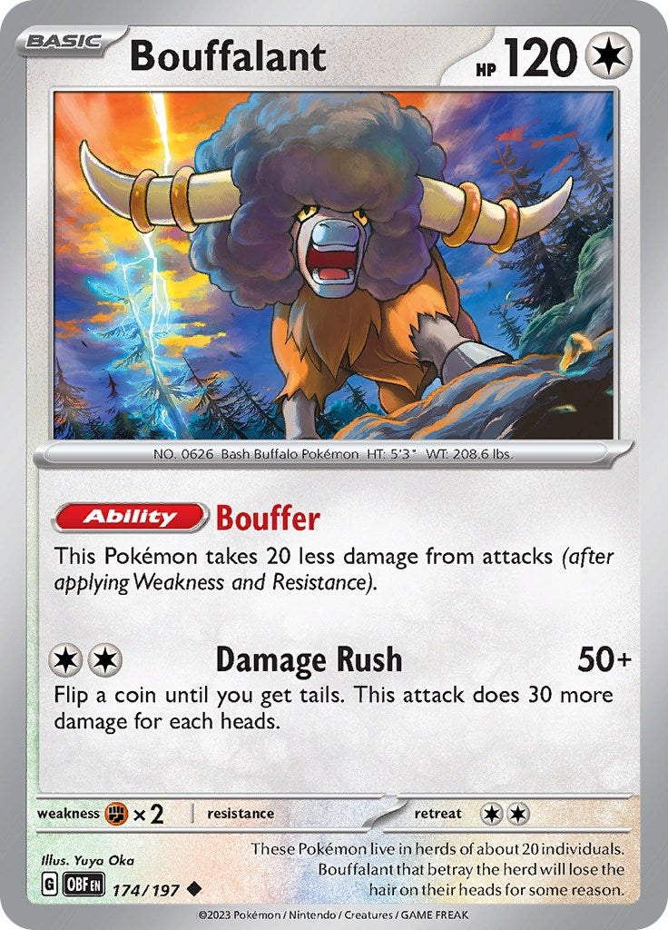 Image for Bouffalant (174/197) [SV03: Obsidian Flames] - Pokemon