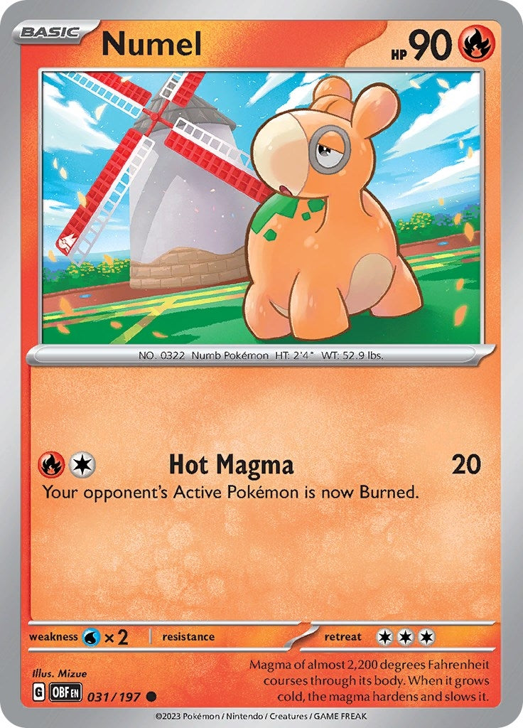 Image for Numel (031/197) [SV03: Obsidian Flames] - Pokemon