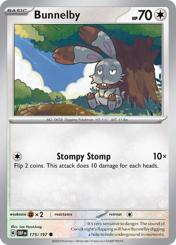 Image for Bunnelby (175/197) [SV03: Obsidian Flames] - Pokemon