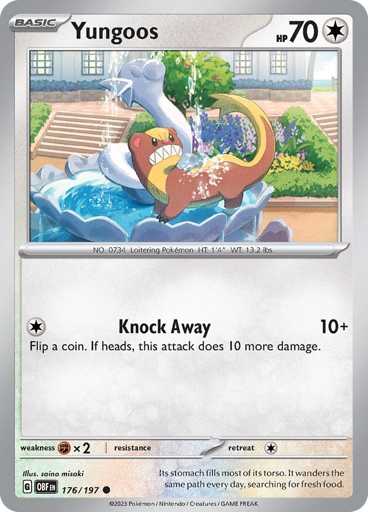 Image for Yungoos (176/197) [SV03: Obsidian Flames] - Pokemon