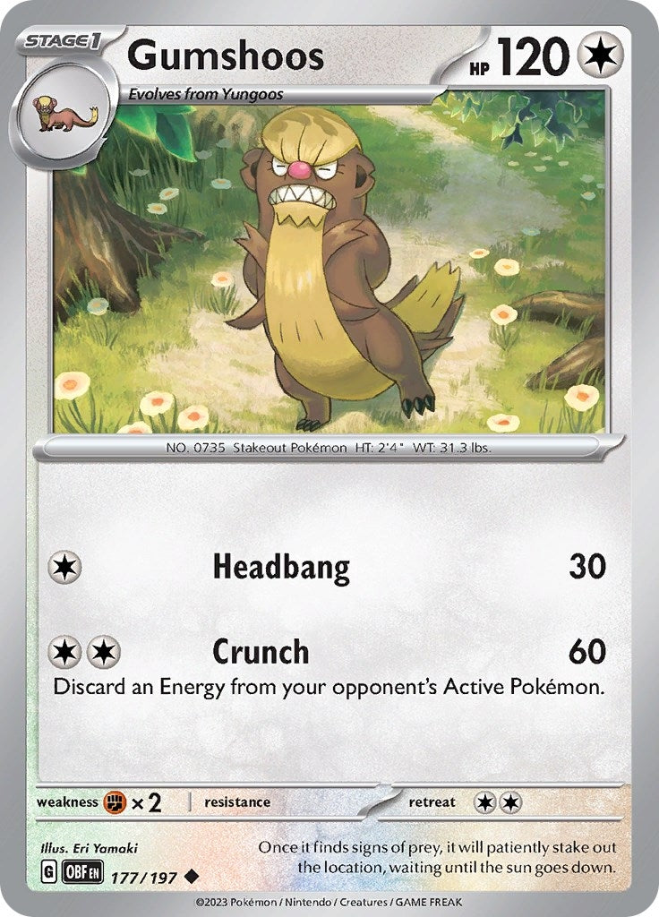 Image for Gumshoos (177/197) [SV03: Obsidian Flames] - Pokemon