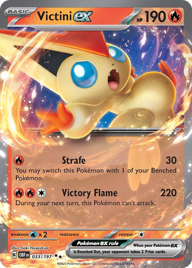 Image for Victini ex (033/197) [SV03: Obsidian Flames] - Pokemon