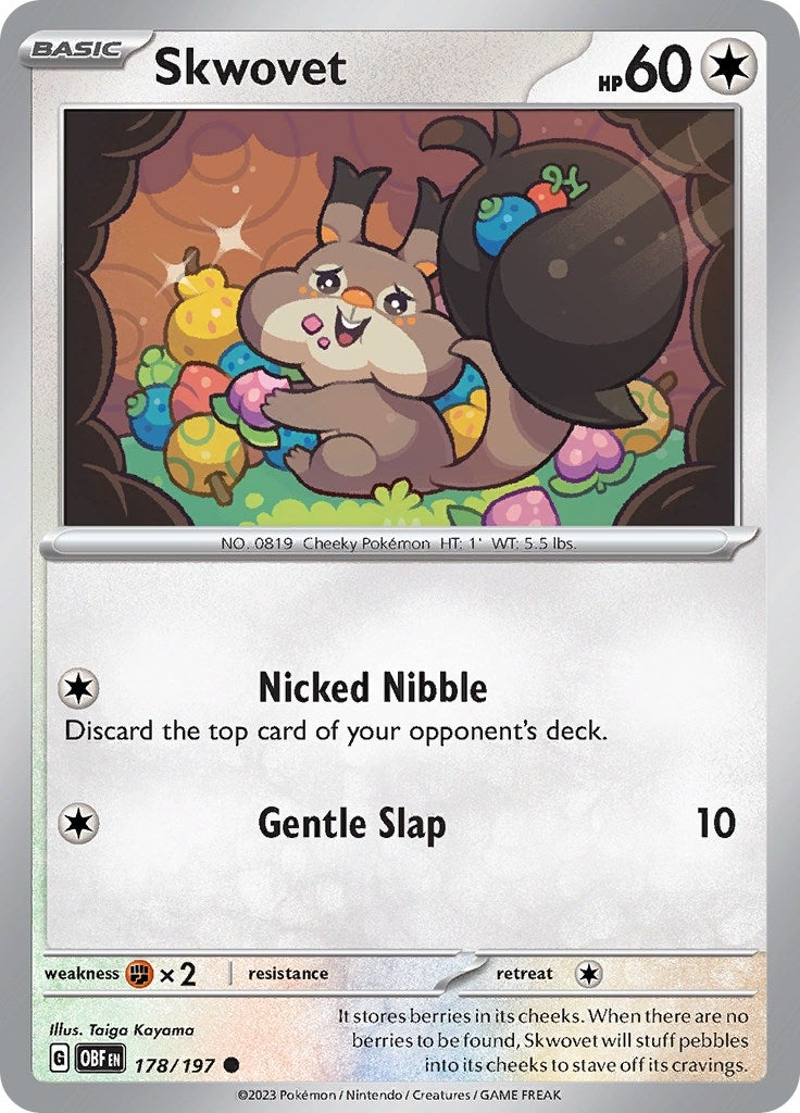 Image for Skwovet (178/197) [SV03: Obsidian Flames] - Pokemon