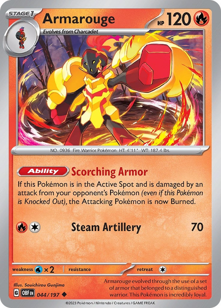 Image for Armarouge (044/197) [SV03: Obsidian Flames] - Pokemon