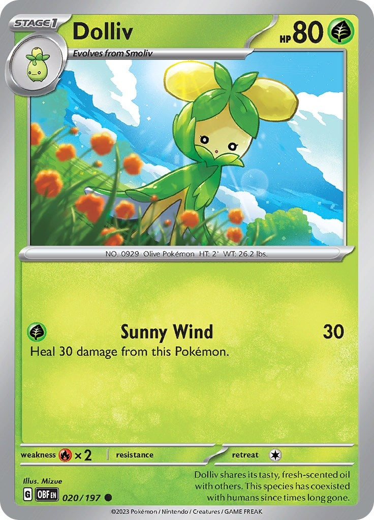 Image for Dolliv (020/197) [SV03: Obsidian Flames] - Pokemon