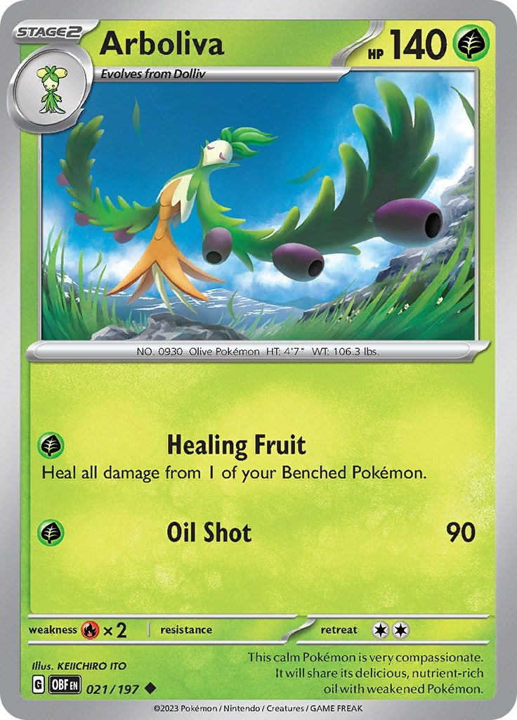 Image for Arboliva (021/197) [SV03: Obsidian Flames] - Pokemon