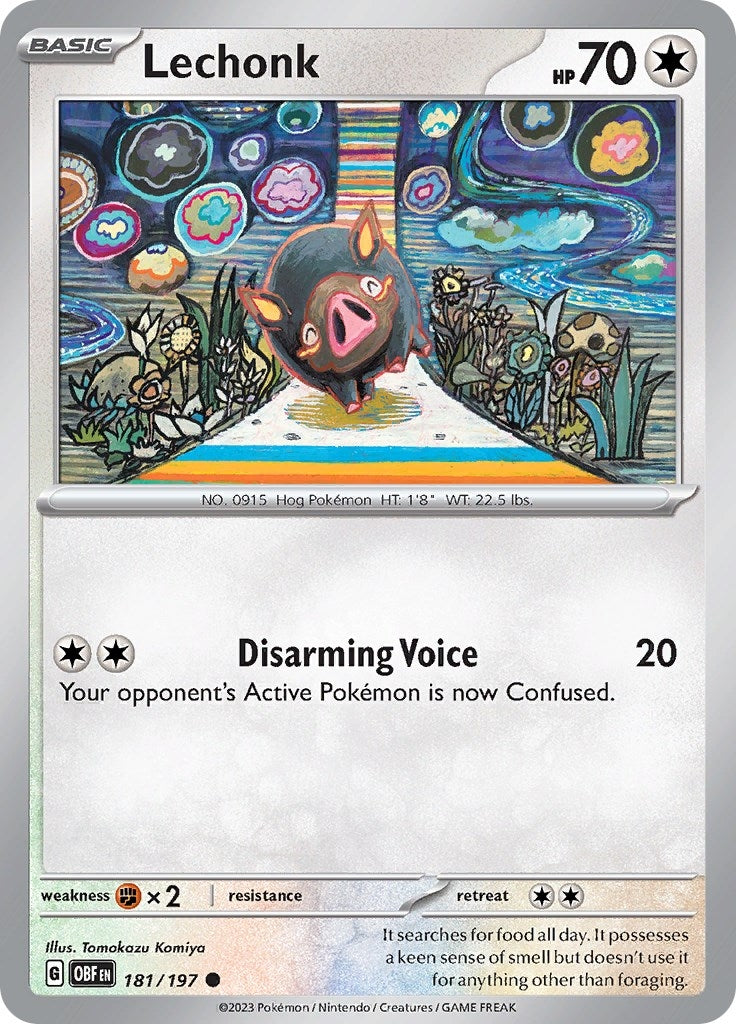 Image for Lechonk (181/197) [SV03: Obsidian Flames] - Pokemon