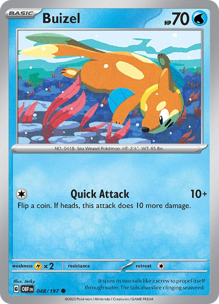 Image for Buizel (048/197) [SV03: Obsidian Flames] - Pokemon