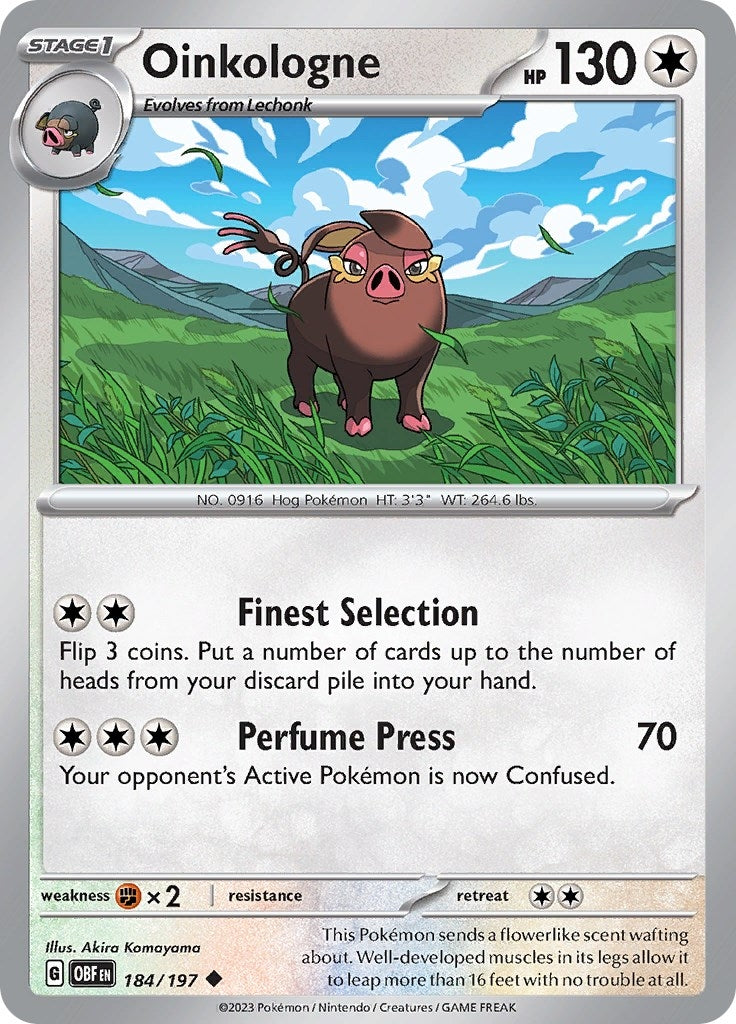 Image for Oinkologne (184/197) [SV03: Obsidian Flames] - Pokemon
