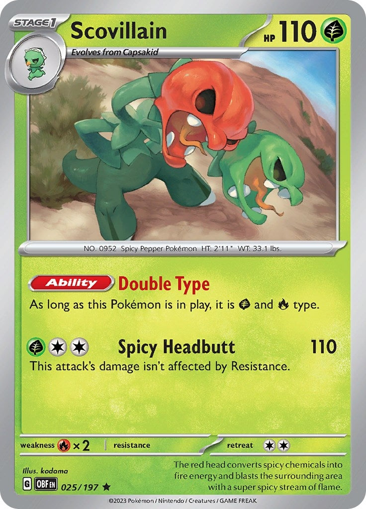 Image for Scovillain (025/197) [SV03: Obsidian Flames] - Pokemon